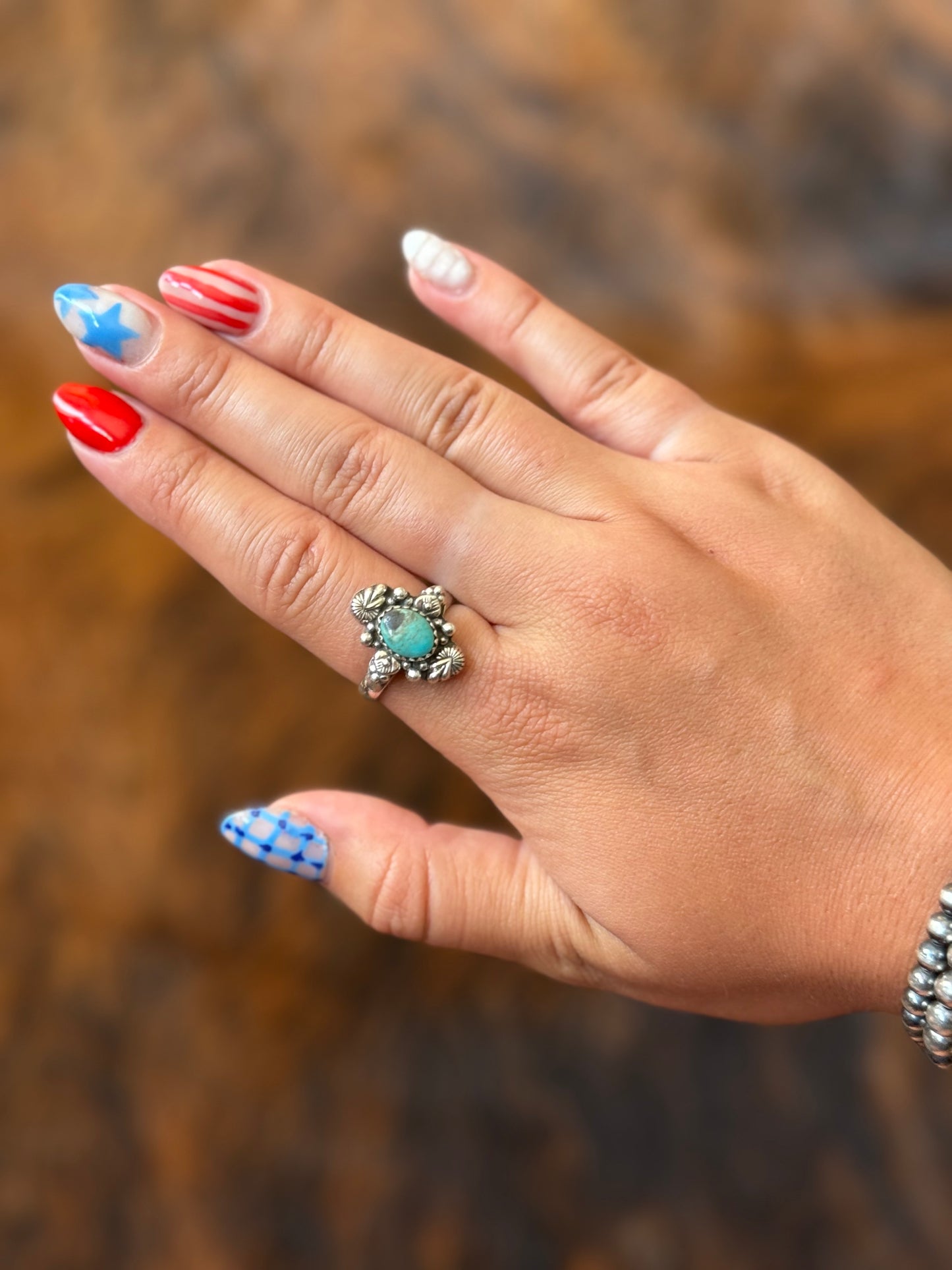Sz 9 turquoise ring